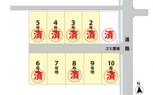 区画図-佐賀県吉野ヶ里町立野